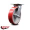 Service Caster 8 Inch Heavy Duty Red Poly on Cast Iron Swivel Caster with Roller Bearing SCC SCC-35S820-PUR-RS - alternate 5